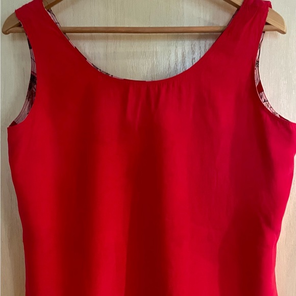 Womens Size M  100% Silk Reversible Tank Top beautiful, pink, and floral - Picture 2 of 5